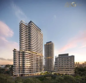 Fachadas das torres do Cidade Jockey no Butantã com arquitetura contemporânea
