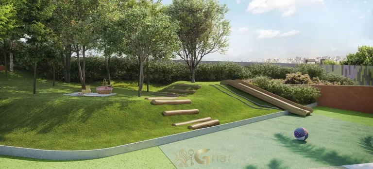 Pocket Forest do Cidade Jockey no Butantã com área verde e paisagismo