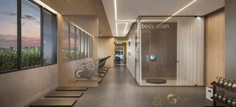 Área fitness do Cidade Jockey com spinning, treino funcional e body scan no Butantã