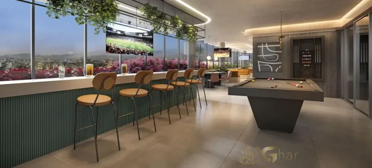 Sports Bar do Cidade Jockey no Butantã com ambiente moderno para lazer e convivência