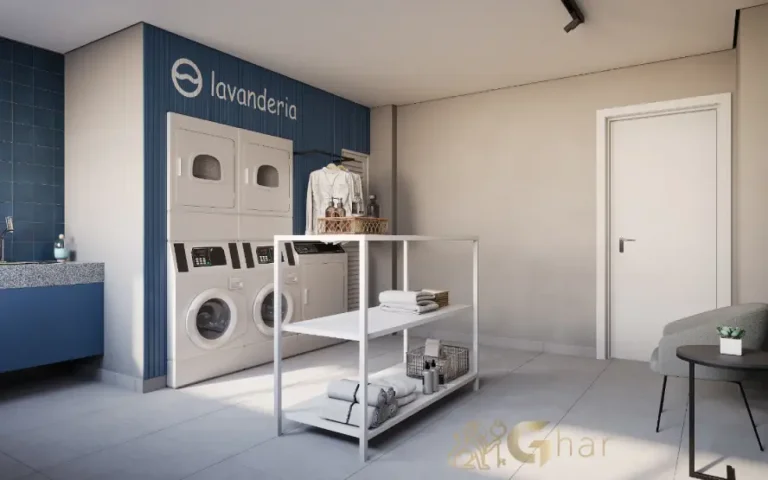 Lavanderia compartilhada do condomínio Cidade Lapa – Água Branca