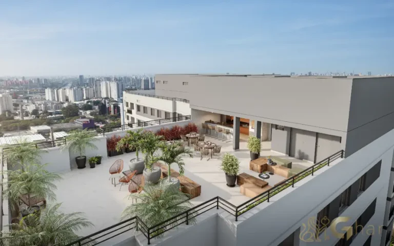 Área de lazer no rooftop do Cidade Lapa – Água Branca