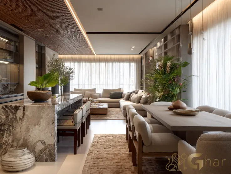 Apartamento decorado sala de jantar e estar do Cidade Lapa Pompeia