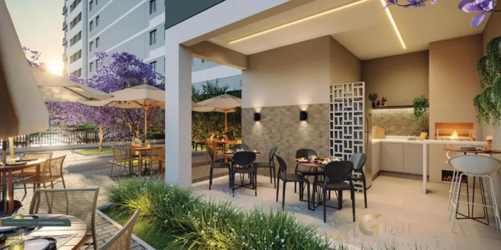 Churrasqueira do condomínio Cidade Lapa Pompeia na Água Branca SP