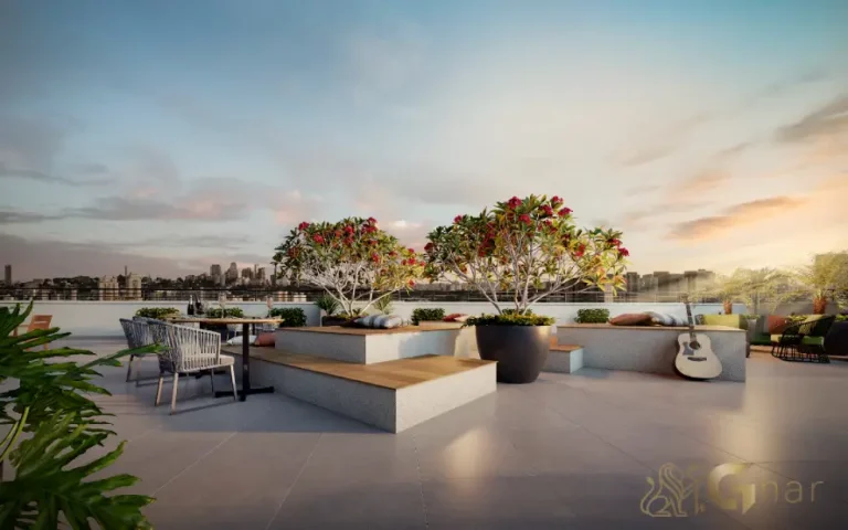 Praça mirante do Cidade Lapa Pompeia com área de convivência na Água Branca