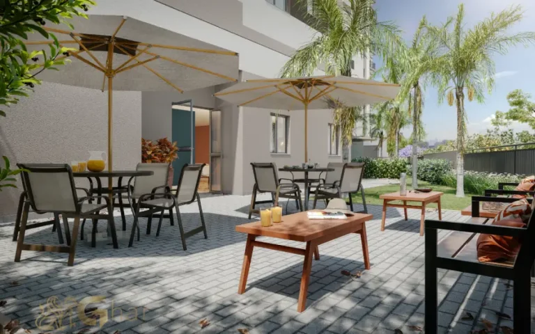 Área de apoio ao salão de festas do Cidade Lapa - Santa Marina na Água Branca