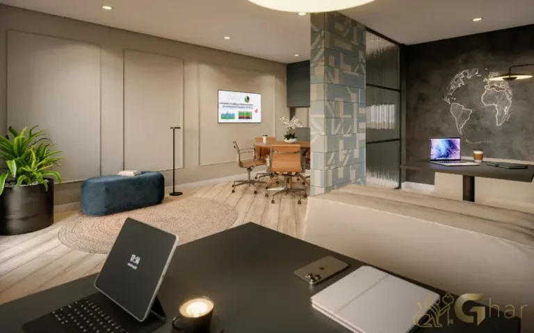 Coworking do condomínio Cidade Lapa - Santa Marina na Água Branca em São Paulo