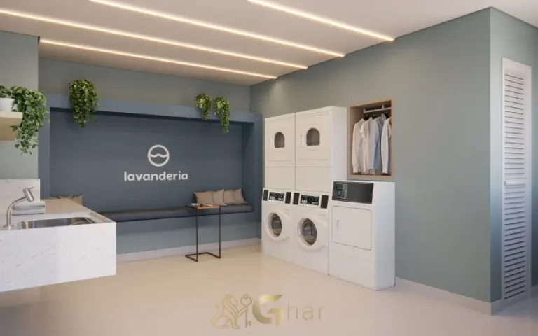 Lavanderia compartilhada do condomínio Cidade Mooca – Duomo na Mooca