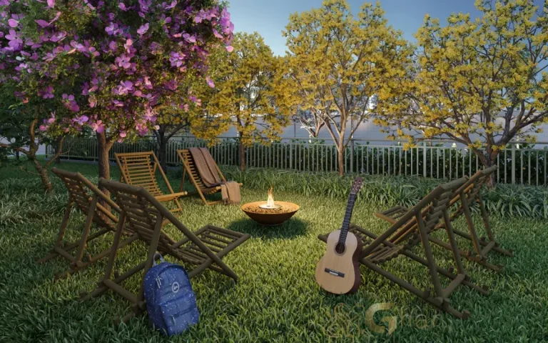 Lounge com lareira do condomínio Cidade Mooca – Duomo na Mooca