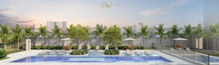 Piscina do condomínio Cidade Mooca – Duomo com lazer completo na Mooca