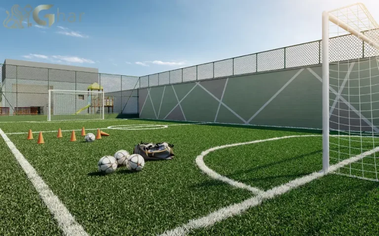 Quadra de grama sintética do condomínio Cidade Mooca – Duomo na Mooca