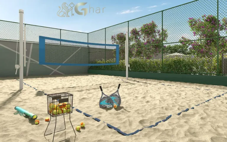Quadra de beach tennis do condomínio Cidade Mooca – Navona