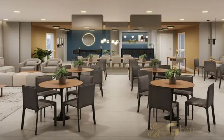 Salão de festas do condomínio Cidade Mooca – Navona na Mooca