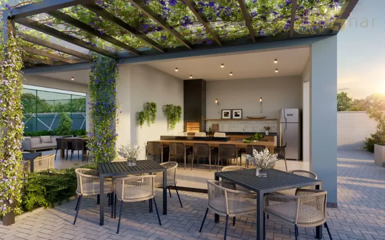 Churrasqueira do condomínio Cidade Mooca San Marco na Mooca em São Paulo