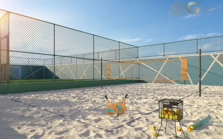 Quadra de beach tennis do condomínio Cidade Mooca San Marco na Mooca