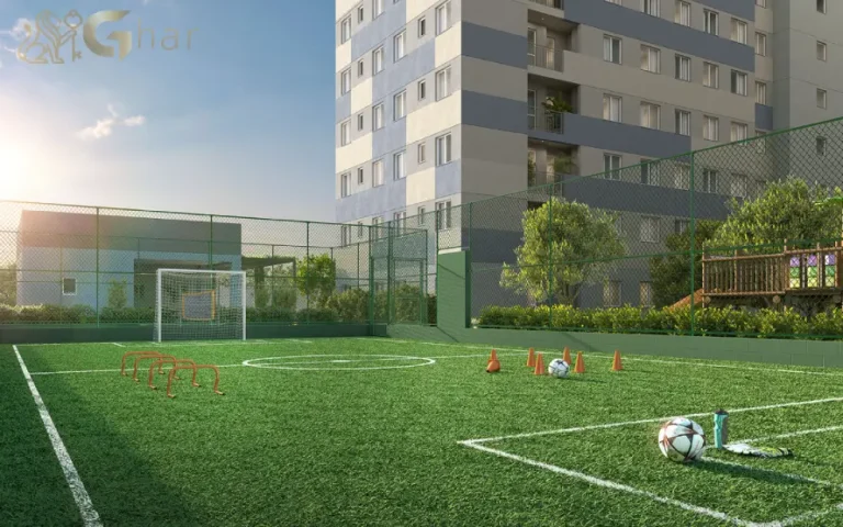 Quadra de grama sintética do condomínio Cidade Mooca San Marco na Mooca