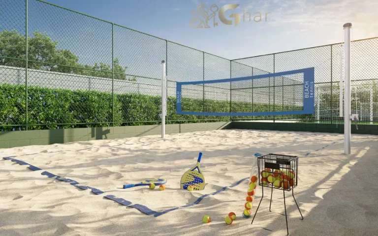 Quadra de beach tennis do condomínio Cidade Mooca San Pietro na Mooca São Paulo