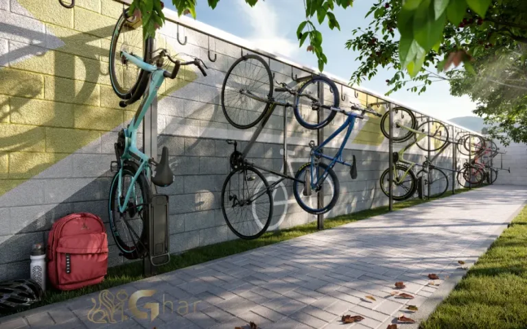 Bicicletário do condomínio Cidade Mooca – Venezia com espaço seguro para bicicletas