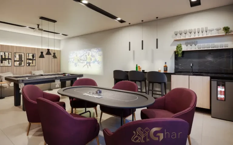 Sport bar do condomínio Cidade Mooca – Venezia com espaço para entretenimento e jogos