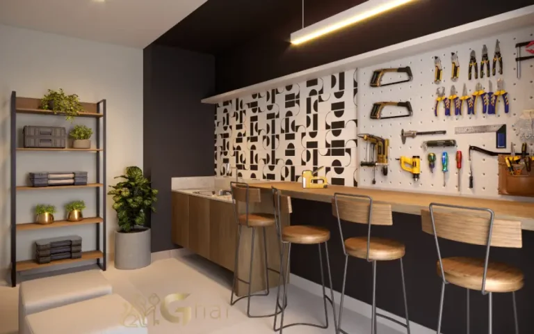 Sala de ferramentas do condomínio Cidade Villa Lobos Melodia no Jaguaré