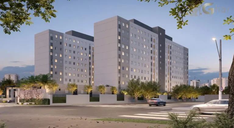 Fachada do condomínio Cidade Villa Lobos – Sonata no Jaguaré, São Paulo