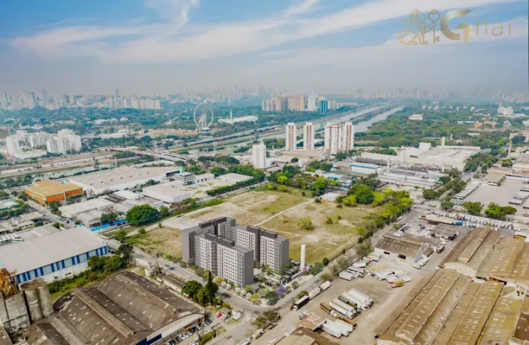 Vista aérea da fachada do Cidade Villa Lobos – Soprano no Jaguaré