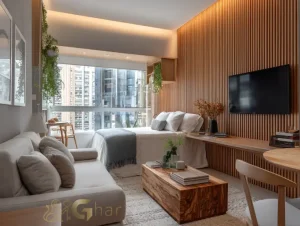 Apartamento decorado studio do Cury Square Panamby no Panamby