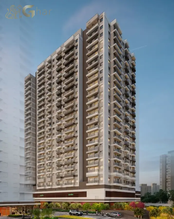 Fachada do condomínio Cury Square Panamby no Panamby, São Paulo