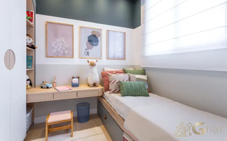 Quarto infantil do apartamento decorado do Cury Square Panamby Residencial Itapaiúna