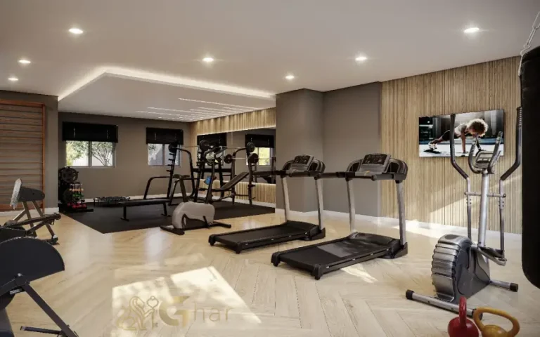 Academia fitness equipada do Cury Square Panamby Residencial Itapaiúna no Panamby