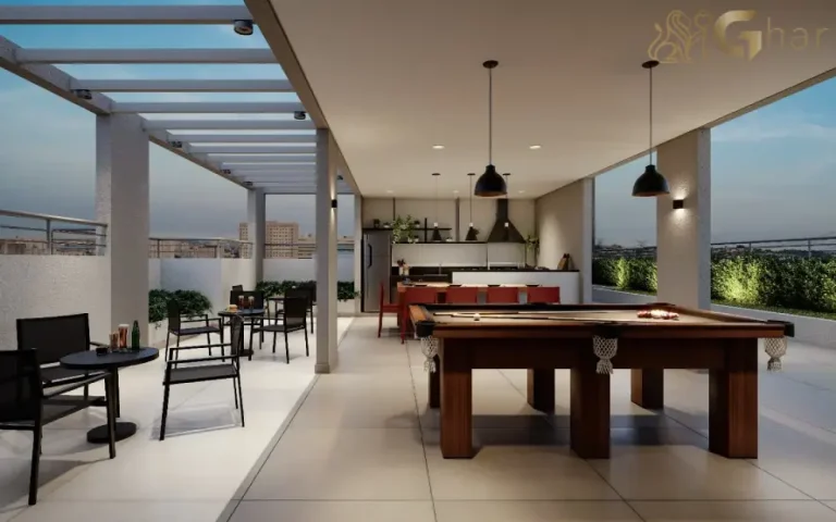 Sport bar do Cury Square Panamby Residencial Itapaiúna no Panamby