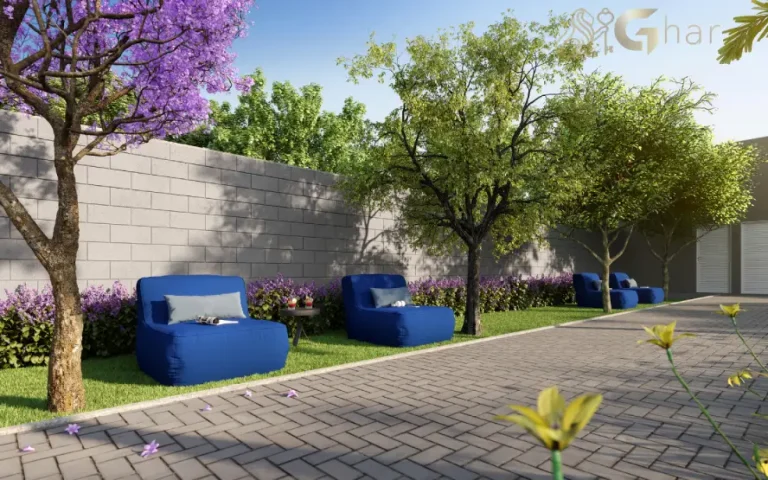 Jardim de estar do condomínio Dez Belenzinho no Belém São Paulo