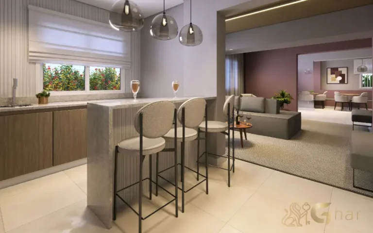 Salão de festas do condomínio Dez Butantã para eventos e confraternizações