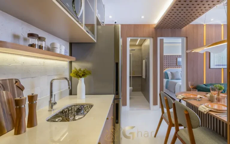 Cozinha do apartamento decorado Dez Limão no bairro do Limão São Paulo