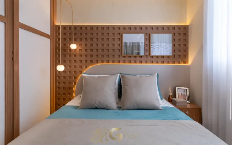 Quarto de casal do apartamento decorado Dez Limão no Limão São Paulo