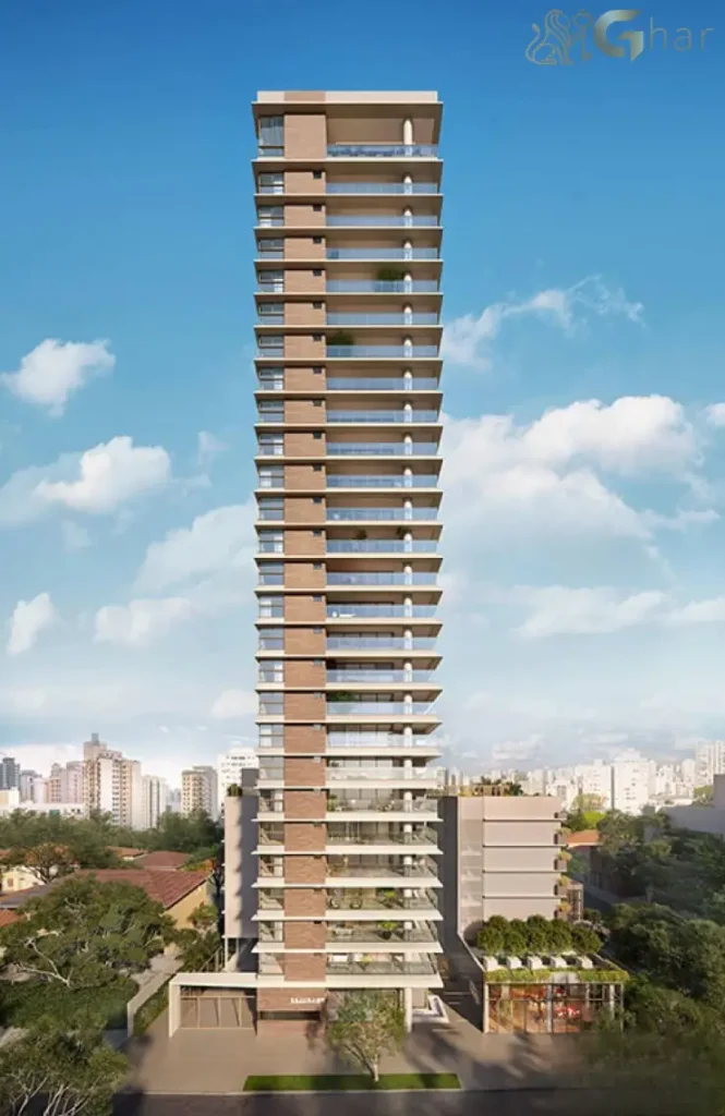 Vista geral da fachada do Evolve Vila Mariana