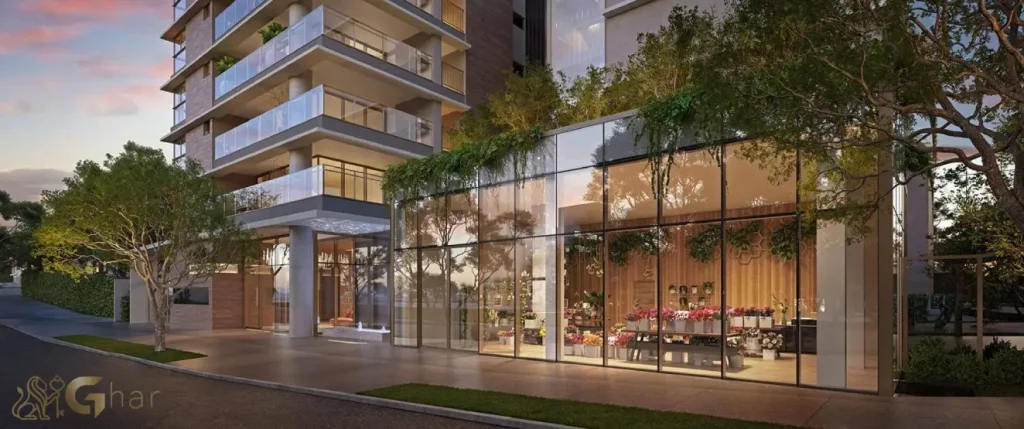 Fachada ativa com loja no Evolve Vila Mariana Studios