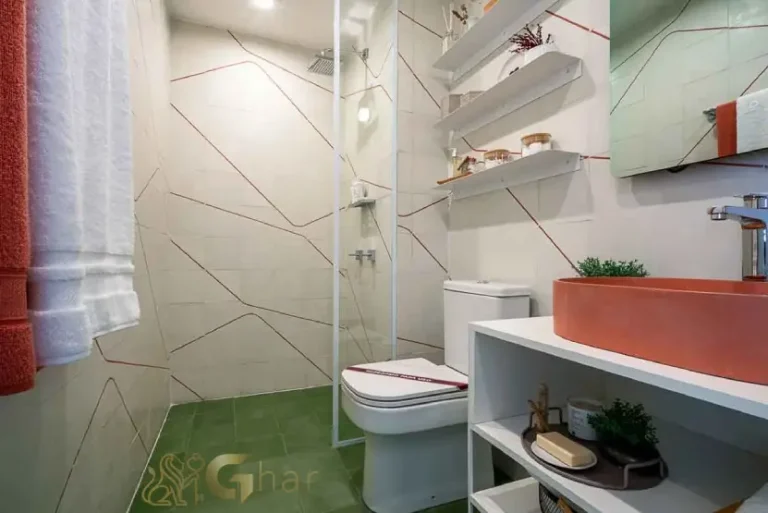 Banheiro do apartamento decorado de 37 m² no Flow by Gafisa