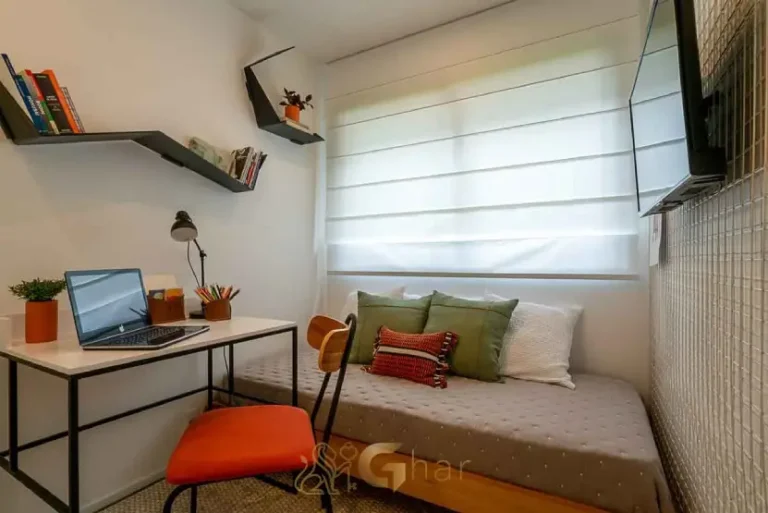 Quarto decorado do Flow by Gafisa com 37 m² na Consolação