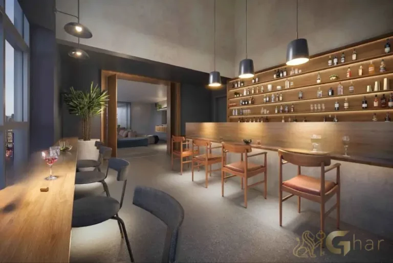 Bar na cobertura do Flow by Gafisa na Consolação