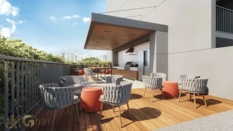 Bar diurno do condomínio Flow by Gafisa na Consolação em São Paulo