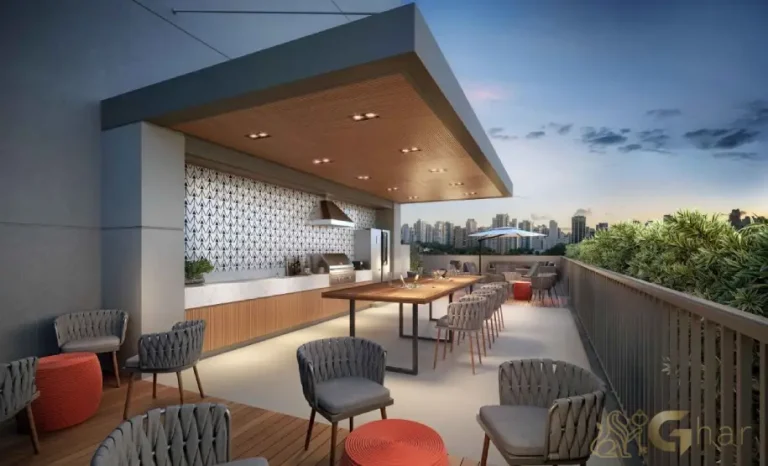 Churrasqueira BBQ bar do condomínio Flow by Gafisa na Consolação