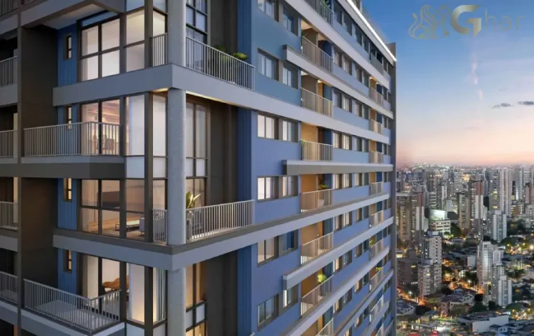 Fachada com varandas do Flow by Gafisa na Consolação