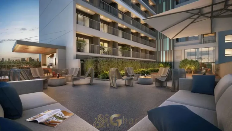 Lounge garden do condomínio Flow by Gafisa na Consolação em São Paulo