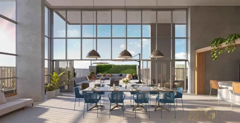 Salão gourmet na cobertura do Flow by Gafisa na Consolação