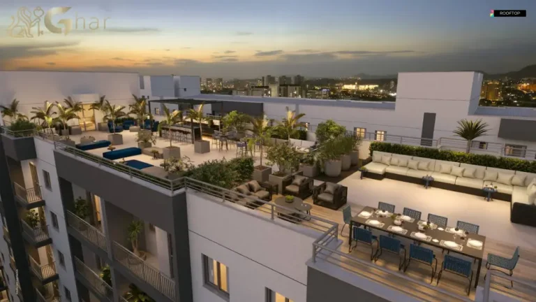 Área de lazer no rooftop do Galleria Santa Marina com vista da Água Branca