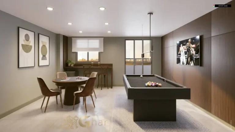 Sport bar do Galleria Santa Marina no rooftop com lazer e convivência na Água Branca