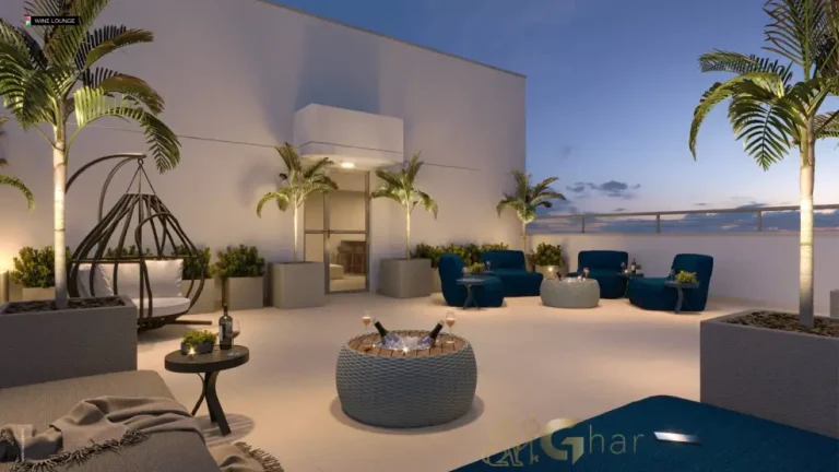 Wine lounge do Galleria Santa Marina com ambiente sofisticado no rooftop da Água Branca