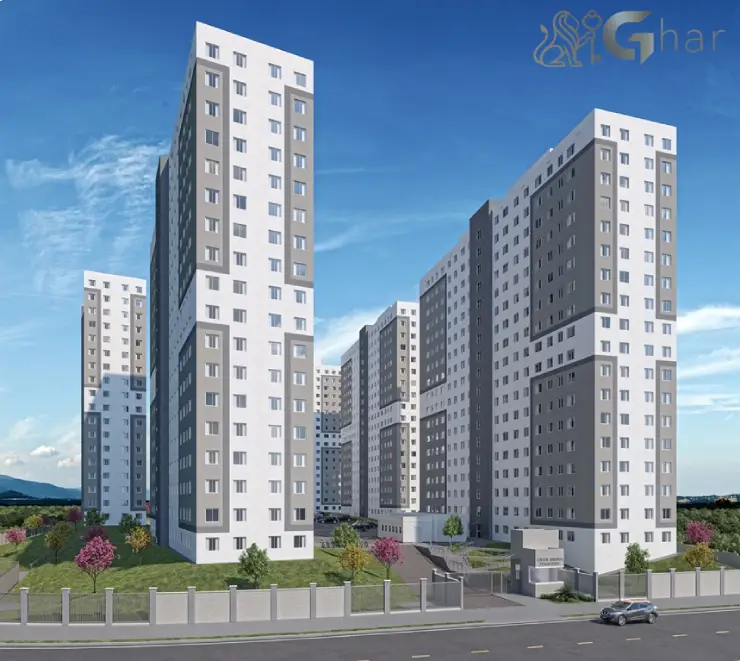 Fachada do condomínio residencial Gran Arena Itaquera em São Paulo