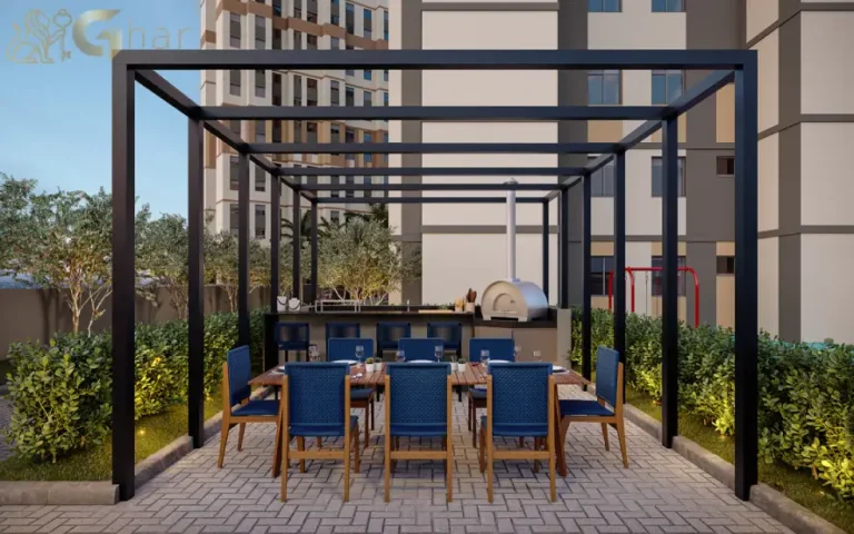 Churrasqueira gourmet do condomínio Guedala Park Premium no Jardim Guedala